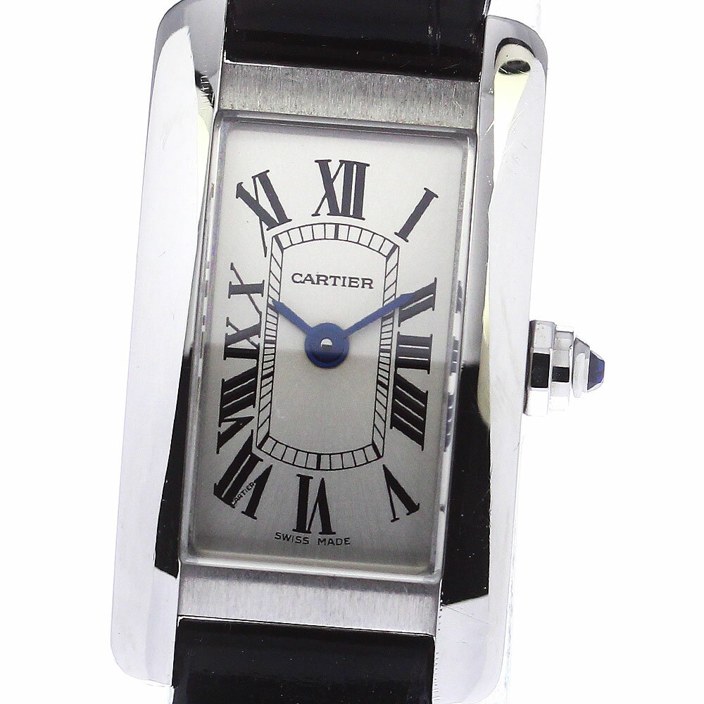 カルティエ CARTIER WSTA0032 タンクアメリカン ミニ クォーツ レディース _785906【中古】