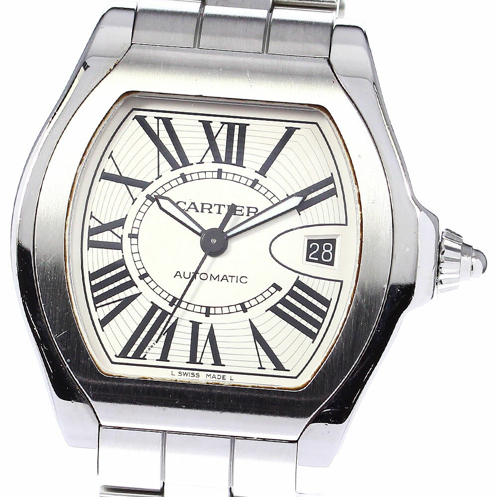 カルティエ CARTIER W6206017 ロードスター LM デイト 自動巻き メンズ 保証書付き_792996【中古】