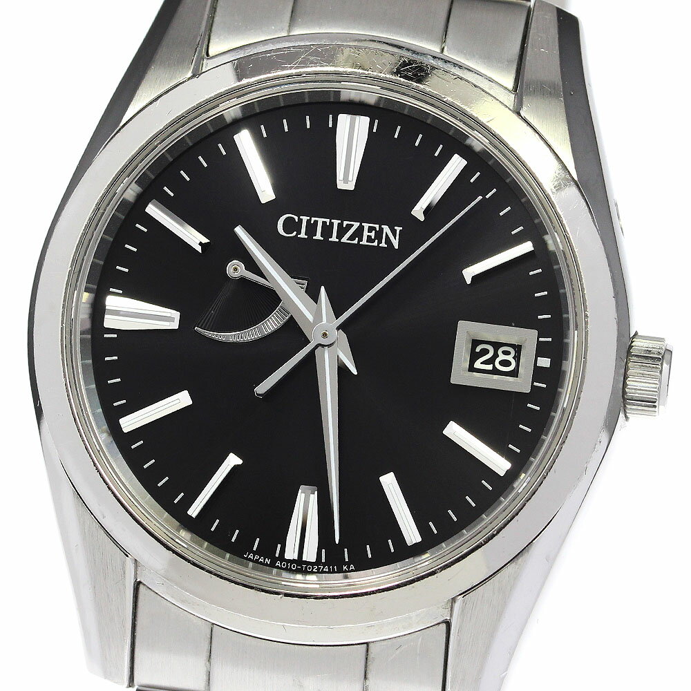 シチズン CITIZEN AQ1000-58E/A010-T017983 ザ・シチズン エコドライブ ソーラー メンズ 保証書付き_791028【中古】