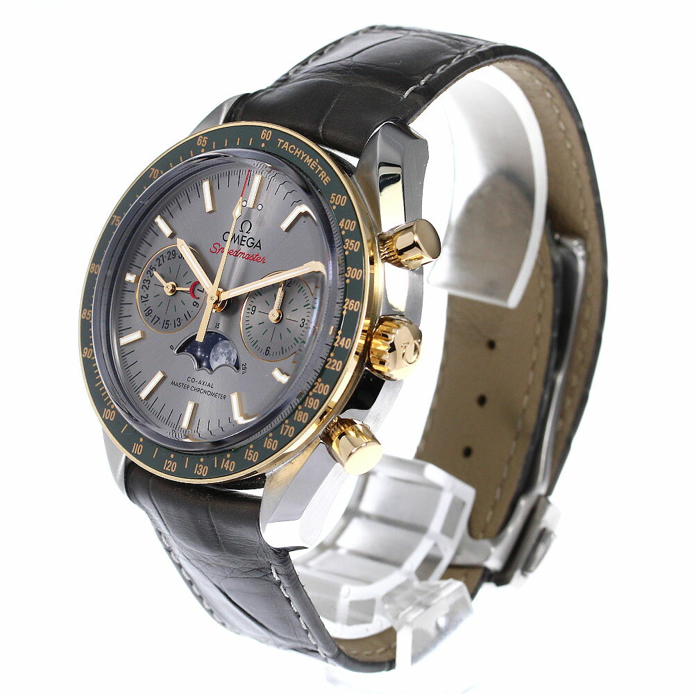 オメガ OMEGA 304.23.44.52.06.001 スピードマスター ムーンフェイズ YGベゼル 自動巻き メンズ 良品 箱・保証書付き_792262【中古】