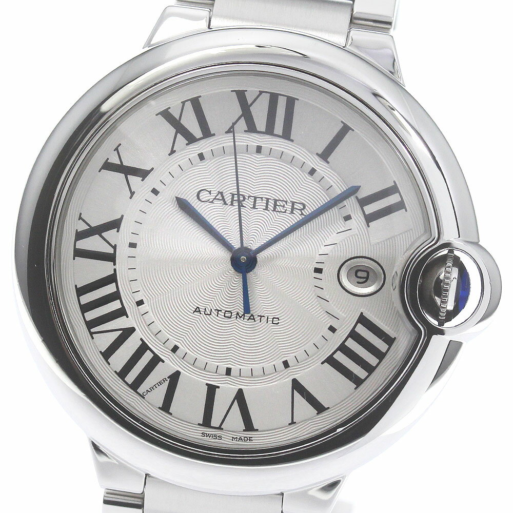 カルティエ CARTIER W69012Z4 バロンブルーLM デイト 自動巻き メンズ 良品 _793749【中古】