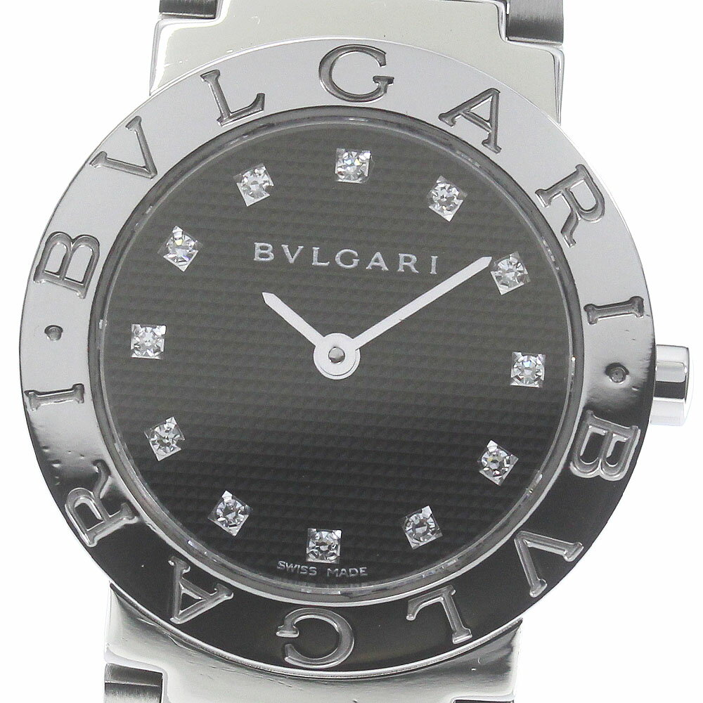 ブルガリ BVLGARI BB26SS ブルガリブルガリ 12Pダイヤ クォーツ レディース 良品 保証書付き_793423【中古】