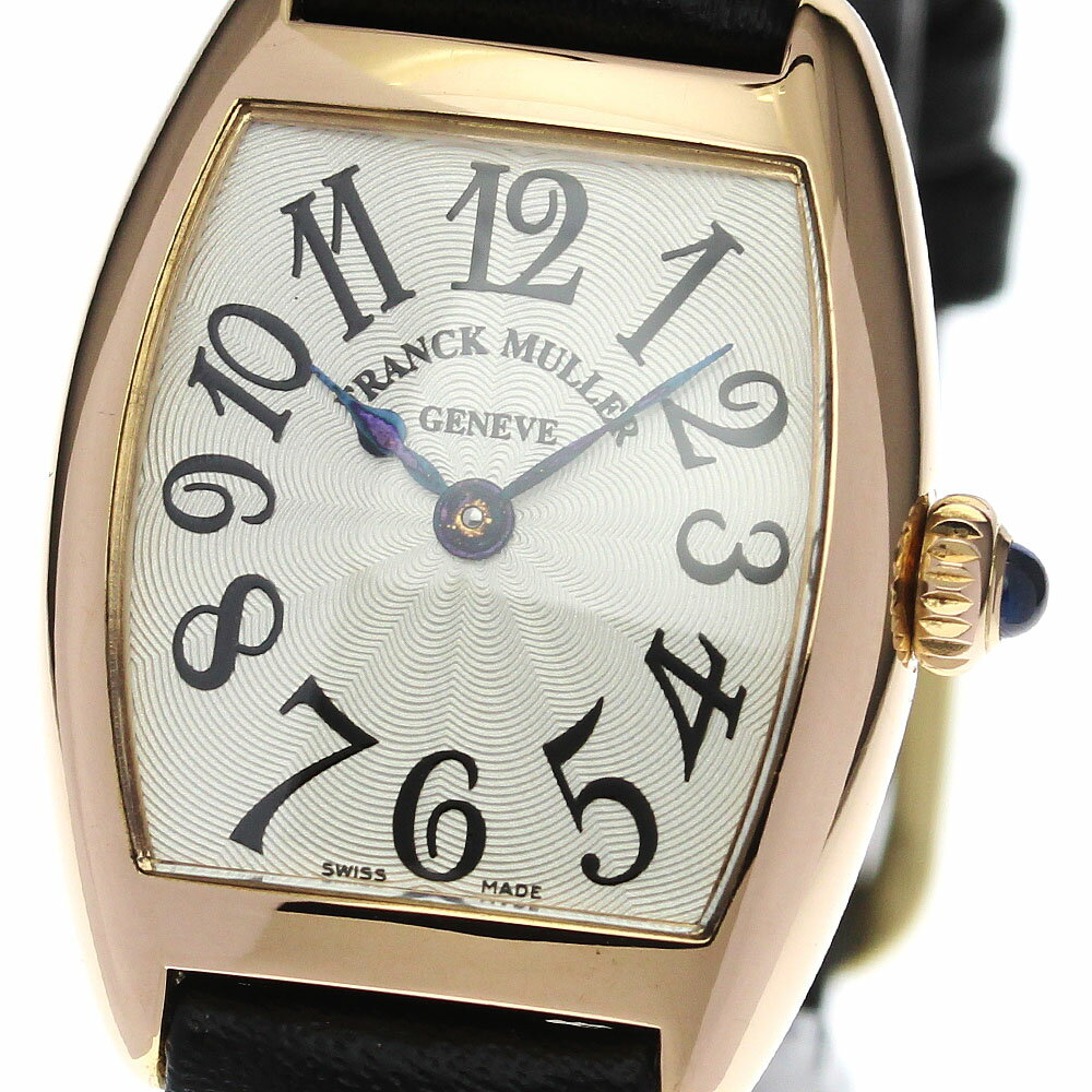 フランクミュラー FRANCK MULLER 2251QZ トノーカーベックス インターミディエ K18PG クォーツ レディース 良品 保証書付き_793894【中古】