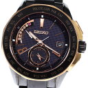 セイコー SEIKO 8B54-0AV0 SAGA139 ブライツ クロノグラフ 6Pダイヤ ソーラー電波 メンズ 箱付き_792682【中古】