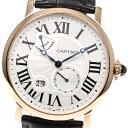 カルティエ CARTIER W1556203 ロトンド ドゥ カルティエ K18PG パワーリザーブ 手巻き メンズ 美品 _792411【中古】