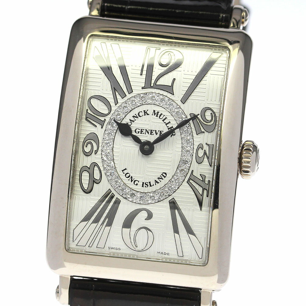 フランクミュラー FRANCK MULLER 952QZRELV-RCD1R OG ロングアイランド アンサンブル K18WG ダイヤモンド クォーツ 保証書付_793769【中古】