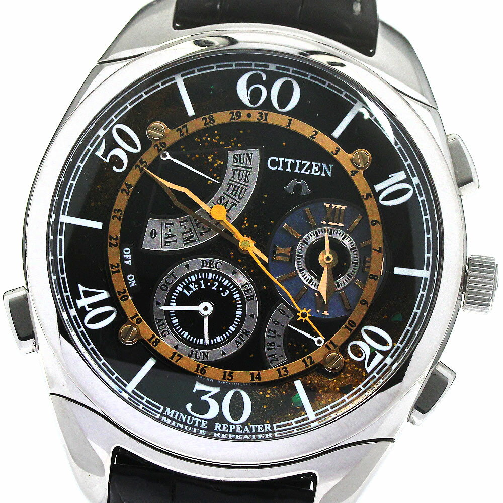 シチズン CITIZEN CTR57-0895 カンパノラ 星河(せいが) ミニッツリピーター クォーツ メンズ 箱付き_795693【中古】