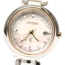 シチズン CITIZEN ES9465-68W/H060-T027270 XC クロスシー mizu collection 25th記念 ソーラー電波 レディース 美品 箱 保証書付き_798348【中古】