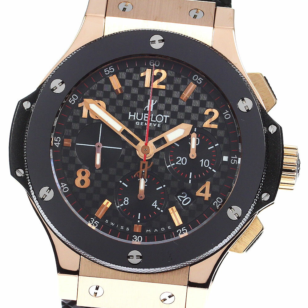 ウブロ HUBLOT 301.PB.131.RX ビッグバン ゴールド セラミック クロノグラフ 自動巻き メンズ 美品 _785799