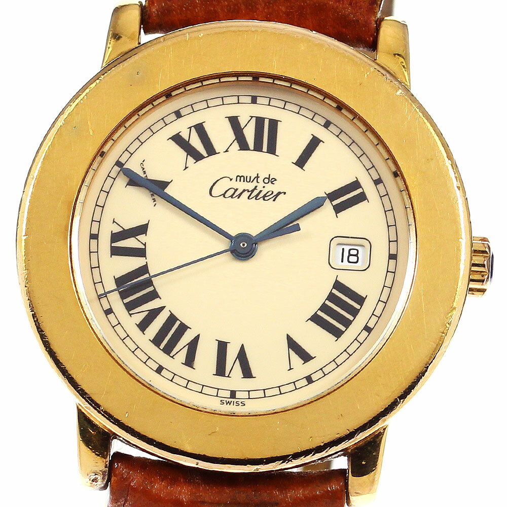 カルティエ CARTIER マスト2 デイト クォーツ レディース _797754【中古】