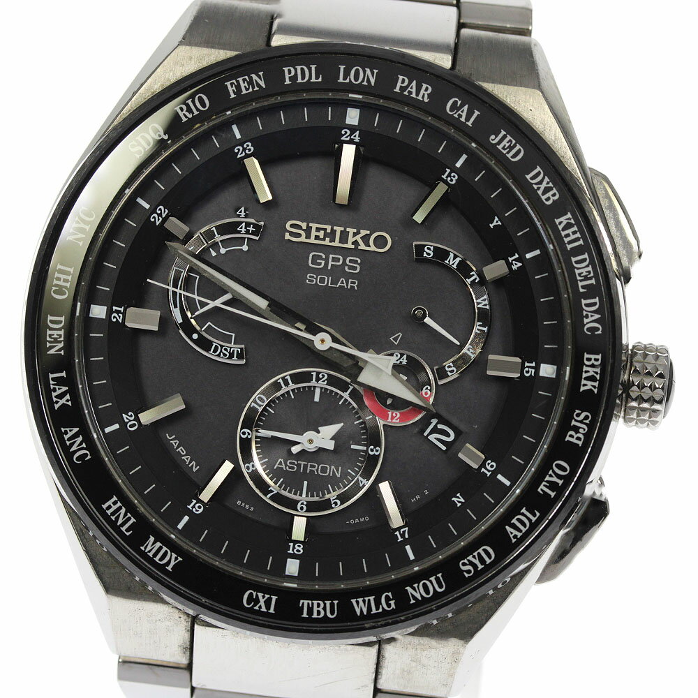 楽天CLOSERセイコー SEIKO SBXB123/8X53-0AV0-2 アストロン デュアルタイム GPS ソーラー電波 メンズ _795537【中古】