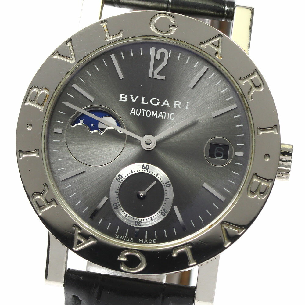 ブルガリ BVLGARI BBW38GLMP ブルガリブルガリ K18WG ムーンフェイズ 自動巻き メンズ _795603【中古】