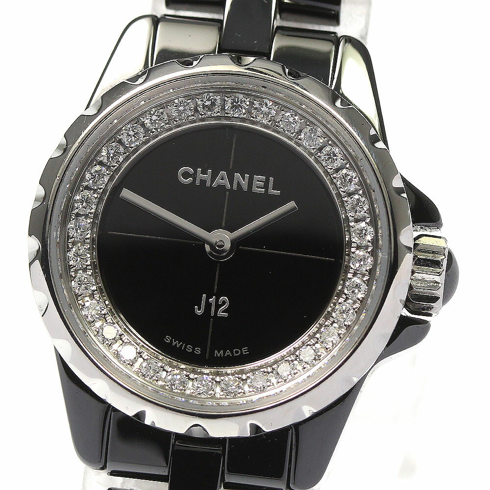 シャネル CHANEL H5235 J12 XS ブラックセ