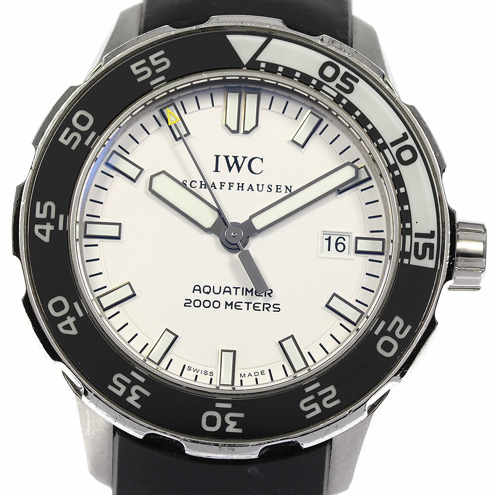 ベルト訳あり IWC SCHAFFHAUSEN IW356806 アクアタイマー デイト 自動巻き  ...