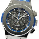 ベルト訳あり ウブロ HUBLOT 525.NX.0129.VR.ICC16 クラシック フュージョン アエロ クロノグラフ デイト 自動巻き メンズ 箱付き_...