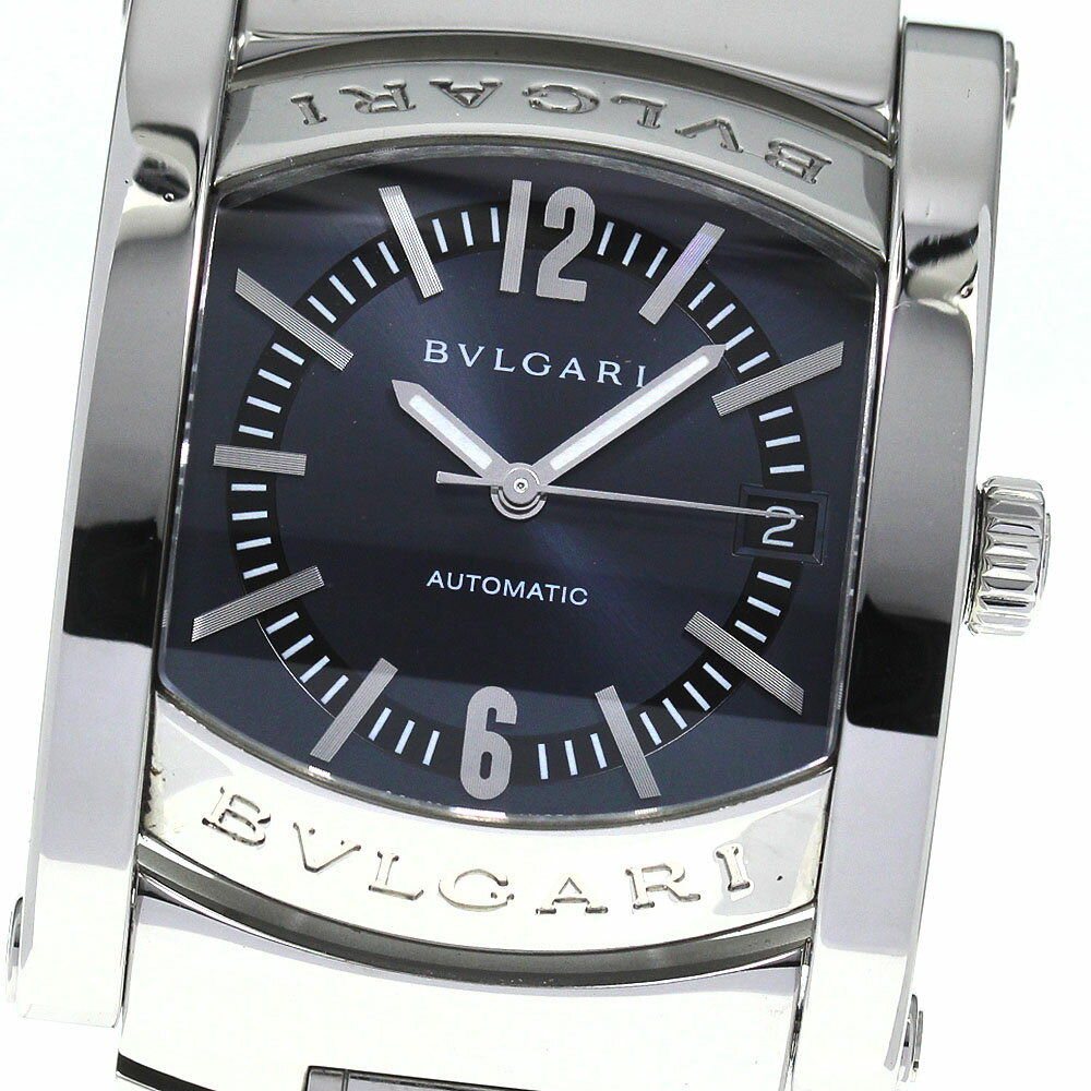 ブルガリ BVLGARI AA44S アショーマ デイト 自動巻き メンズ 良品 _797385【中古】