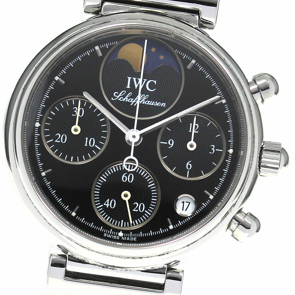 IWC IWC SCHAFFHAUSEN IW373614 リトル ダヴィンチ デイト クロノグラフ ムーンフェイズ クォーツ レディース _797597【中古】