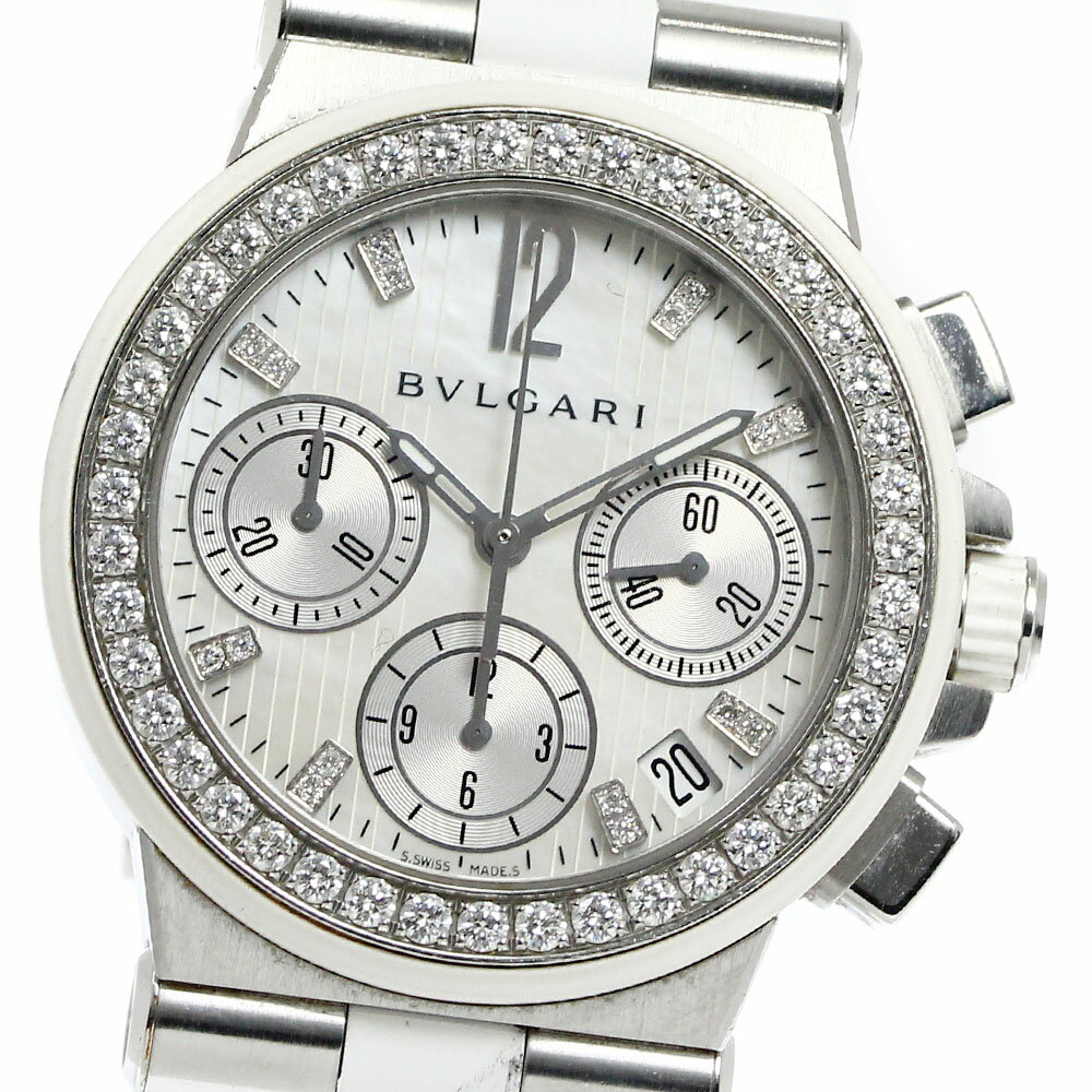 ブルガリ BVLGARI DG35SVCH ディアゴノ スポーツ ダイヤベゼル クロノグラフ 自動巻き ボーイズ _784708【中古】