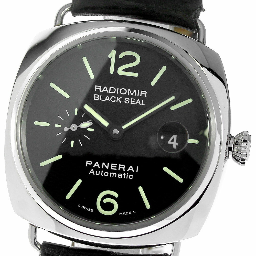 パネライ PANERAI PAM00287 ラジオミール ブラックシール デイト 自動巻き メンズ  ...