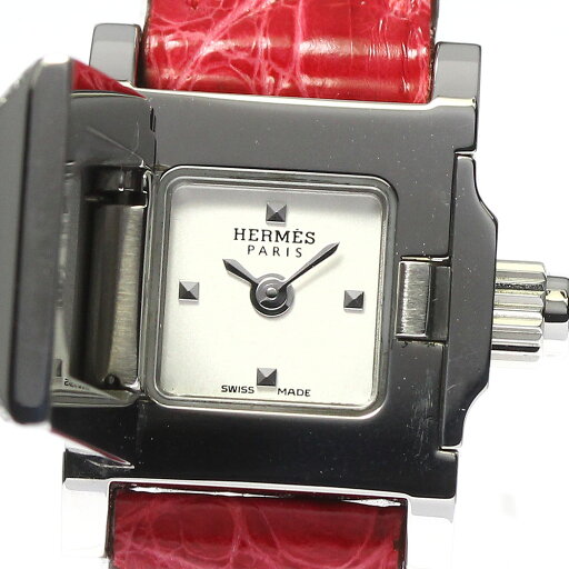 エルメス HERMES ME2.131 ミニメドール ダイヤモンド クォーツ レディース 美品 箱・保証書付き_802090【ev10】【中古】 エルメス HERMES ME2.131 ミニメドール ダイヤモンド クォーツ レディース 美品 箱・保証書付き_802090【ev10】【中古】