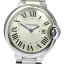 カルティエ CARTIER W6920084 バロンブルーMM クォーツ ボーイズ 良品 _802349【中古】