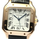 カルティエ CARTIER WGSA0012 サントス ドゥ カルティエMM K18PG 自動巻き メンズ 良品 _800729【中古】