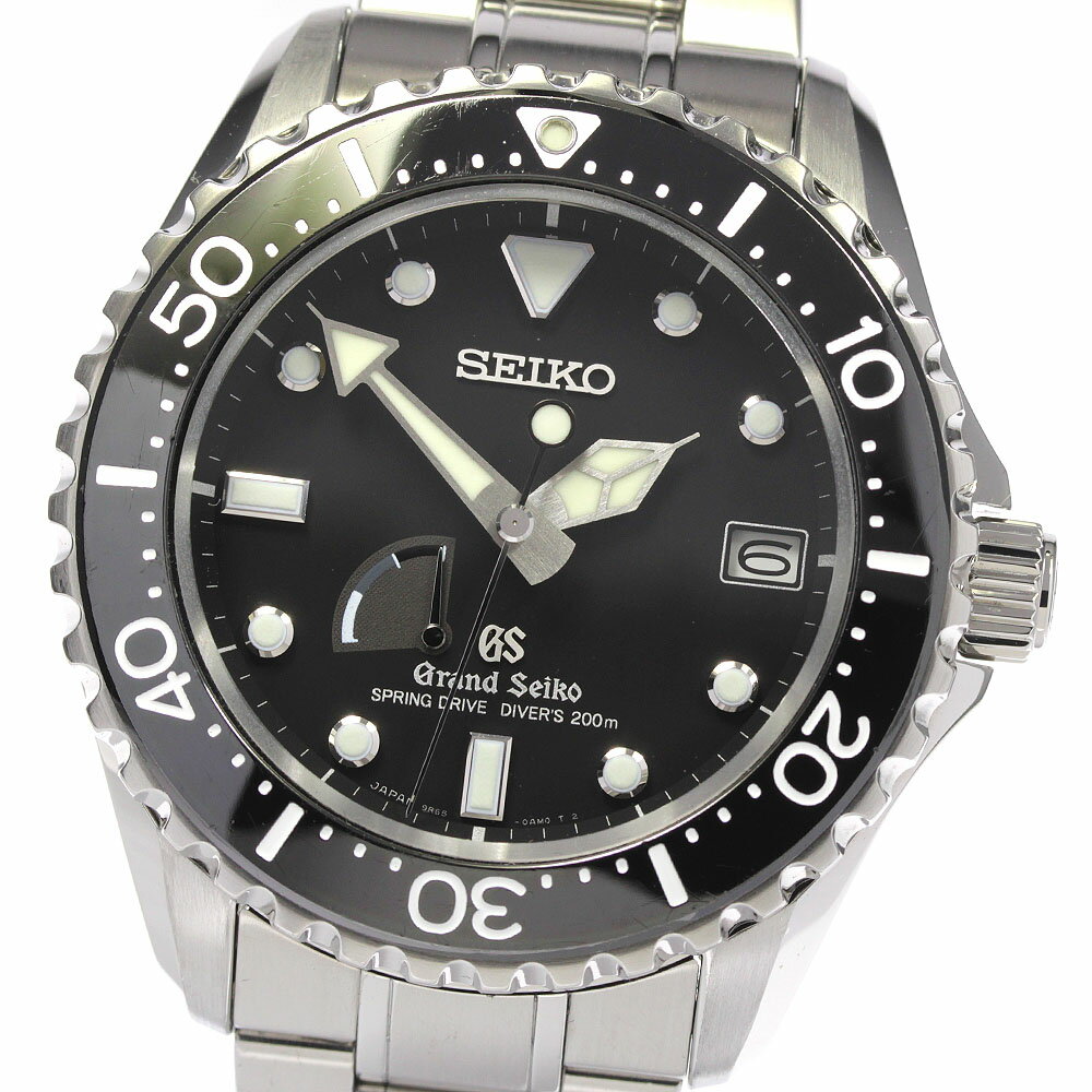 セイコー SEIKO SBGA029/9R65-0AM0 グランドセイコー ダイバーズ パワーリザーブ スプリングドライブ メンズ 箱付き_803788【中古】