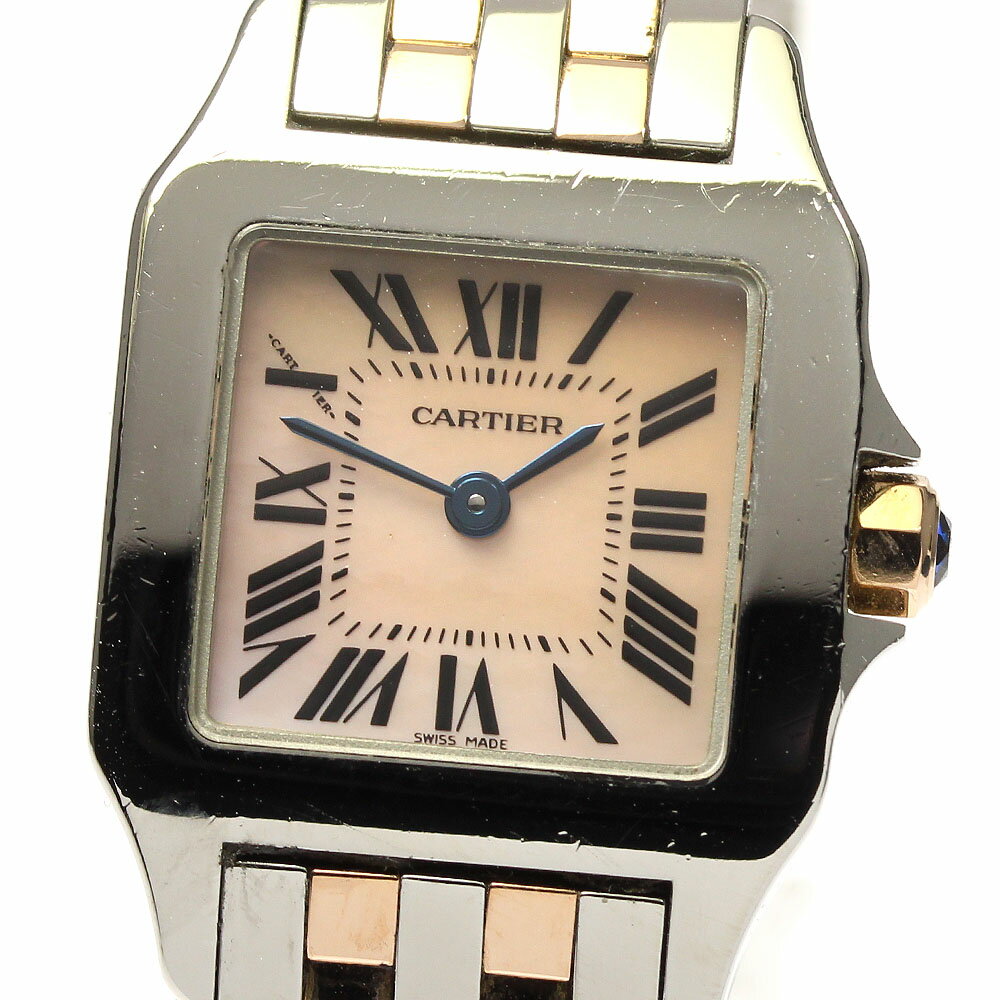 カルティエ CARTIER W25074Y9 サントスドゥモワゼル クォーツ レディース _803626【中古】