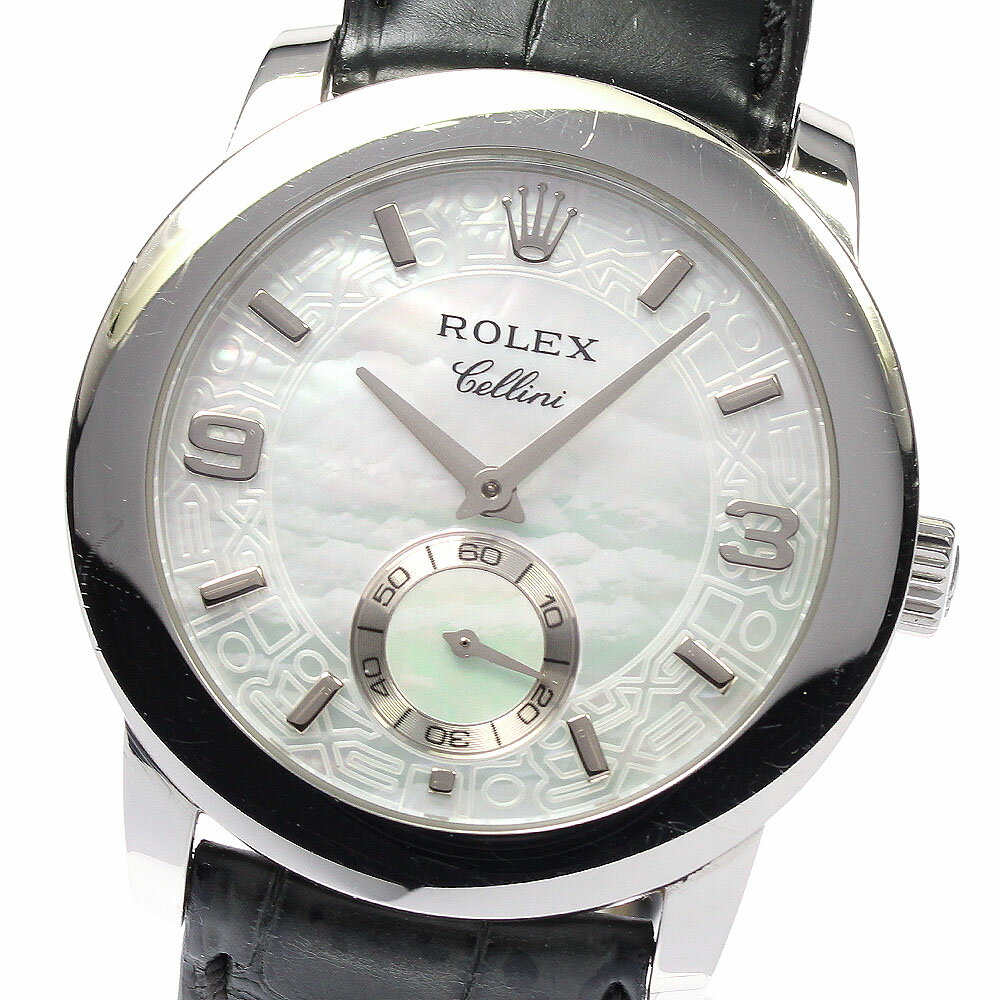 ロレックス ROLEX 5240 チェリーニ チェリニウム PT950 手巻き メンズ _804539【中古】