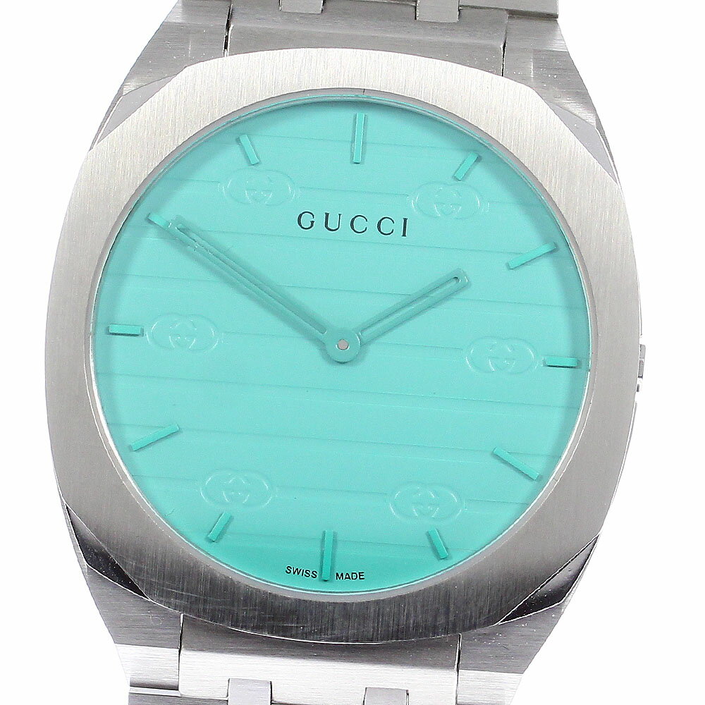 グッチ GUCCI 163.4/YA163409 クォーツ メンズ 美品 _804927【中古】