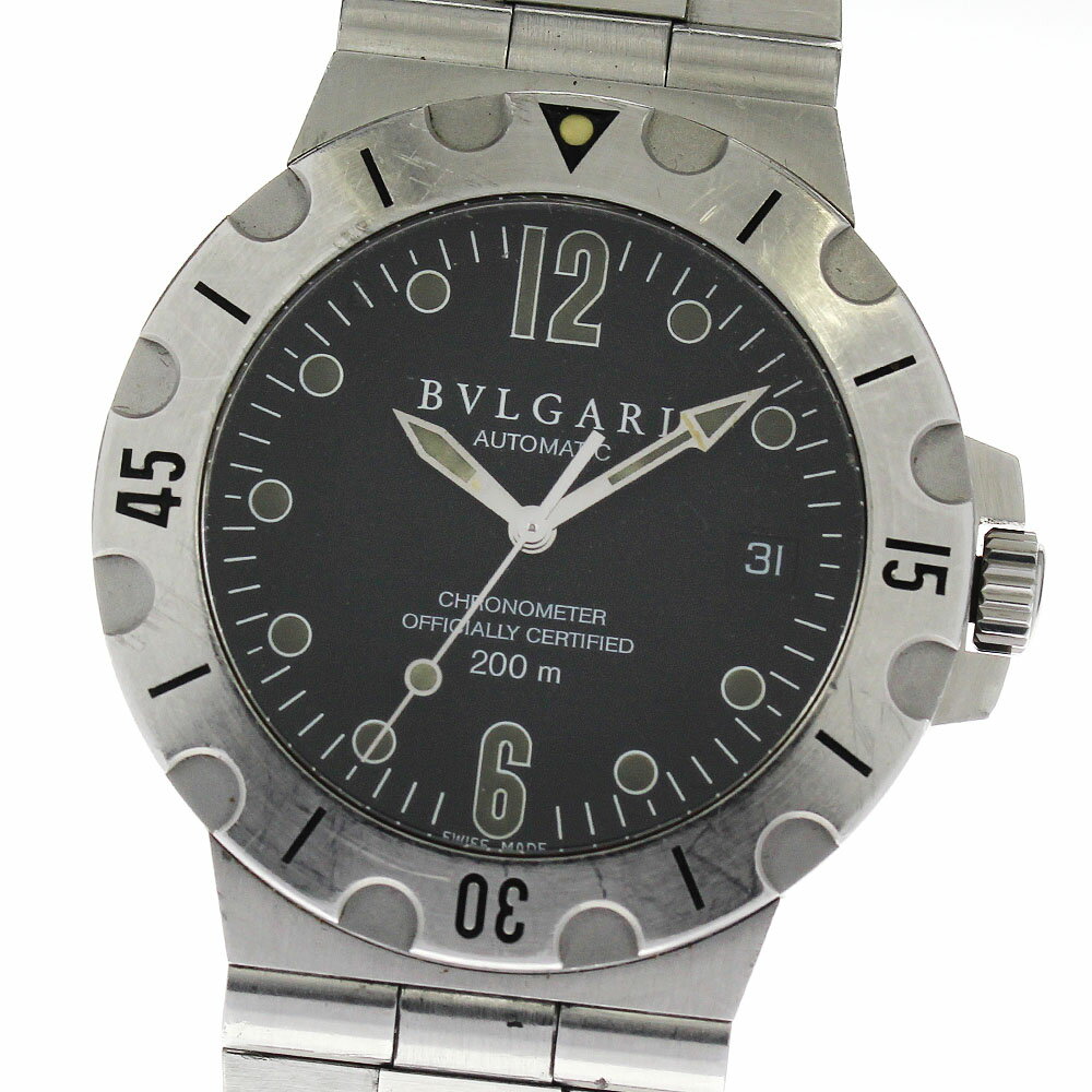 ブルガリ BVLGARI SD38S ディアゴノ スクーバ デイト 自動巻き メンズ _805864【中古】