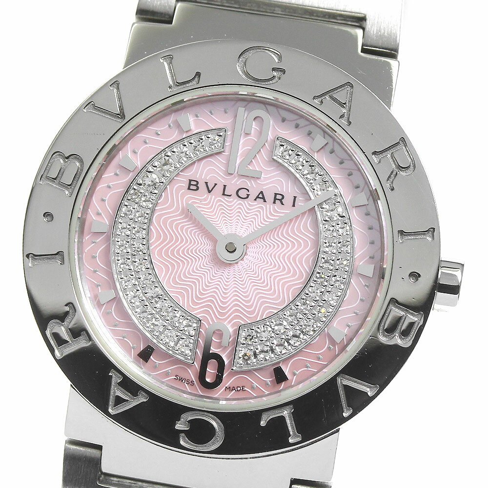 ブルガリ BVLGARI BB26SS ブルガリブルガリ ダイヤ クォーツ レディース 良品 保証書付き_803535【中古】