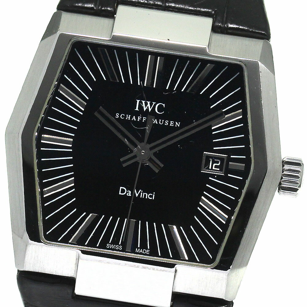 ベルト訳あり IWC IWC SCHAFFHAUSEN IW546101 ダヴィンチ デイト 自動巻き メンズ _801253【中古】