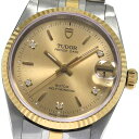 チュードル TUDOR 72033 プリンスデイト YGコンビ 5Pダイヤ cal.2824-2 自動巻き ボーイズ _800687【中古】
