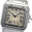 カルティエ CARTIER W20018D6 サントスガルベLM クォーツ メンズ _803631【中古】