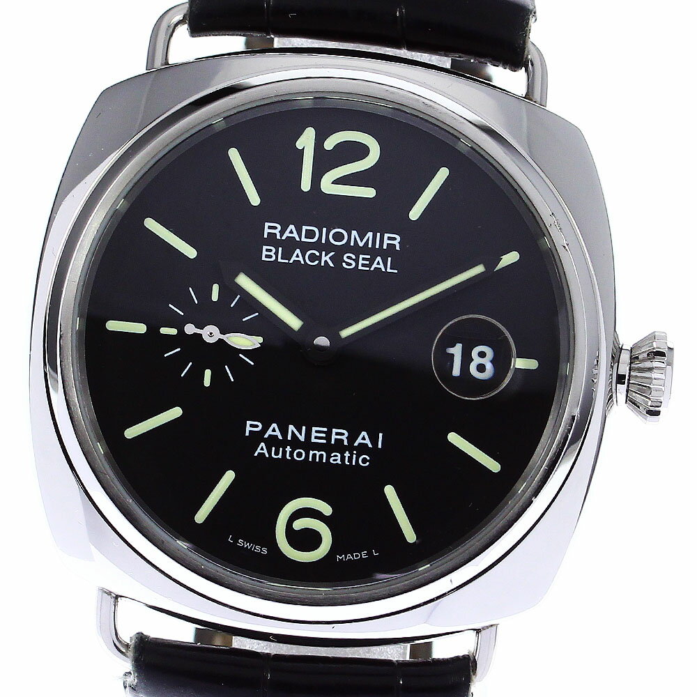 パネライ PANERAI PAM00287 ラジオミール ブラックシール デイト 自動巻き メンズ  ...