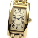 カルティエ CARTIER W26015K2 タンクアメリカン K18YG クォーツ レディース _791226【中古】