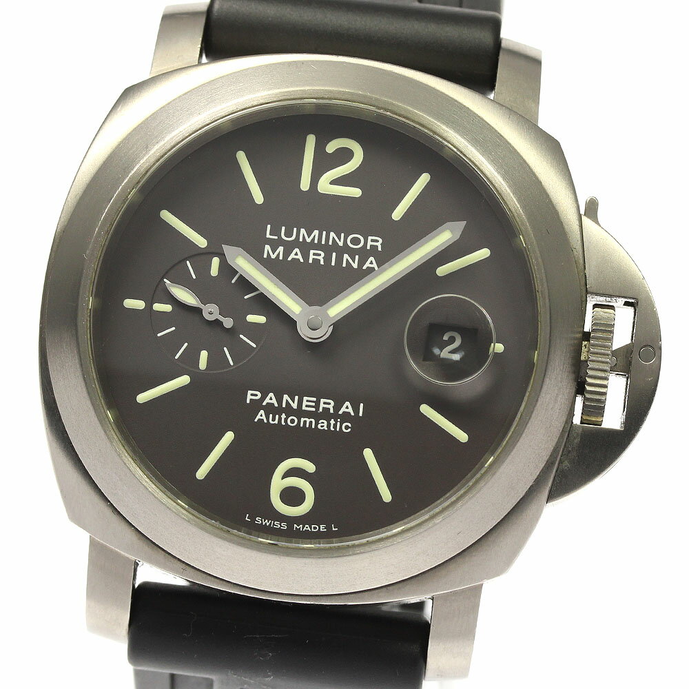 パネライ PANERAI PAM00240 ルミノール マリーナ デイト 自動巻き メンズ 良品 箱 ...