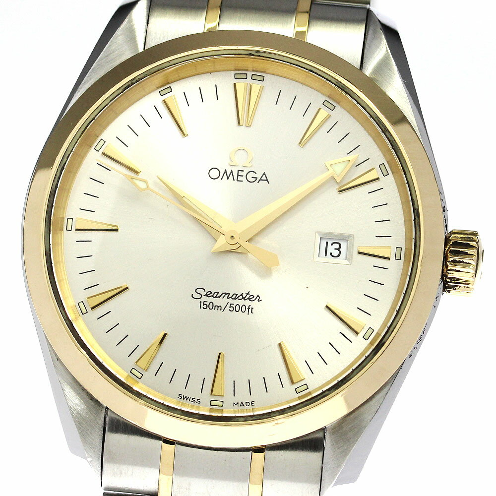 オメガ OMEGA 2317.30 シーマスター アクアテラ YGコンビ デイト クォーツ メンズ _803586【中古】