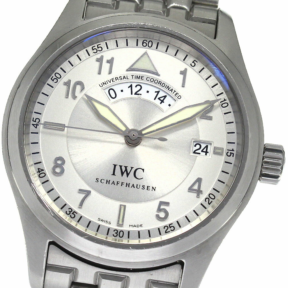 IWC SCHAFFHAUSEN IW325108 フリーガーUTC スピットファイア 自動巻き メンズ _807834【中古】