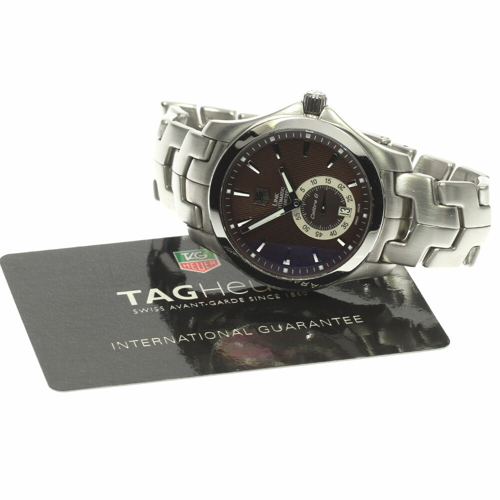 タグホイヤー TAG HEUER WJF211C リンク キャリバー6 デイト 自動巻き メンズ 保証書付き_800859【中古】