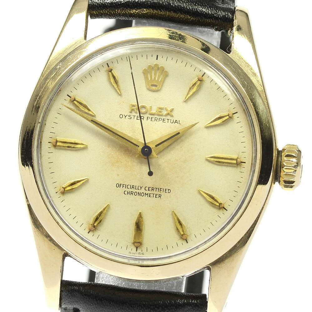 ロレックス ROLEX 6634 オイスターパーペチュアル Cal.1030 自動巻き ボーイズ 箱付き_803791【中古】