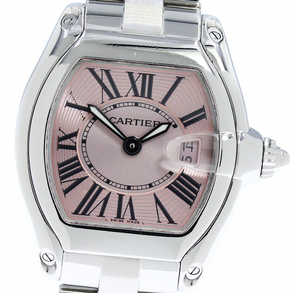 カルティエ CARTIER W62017V3 ロードスター SM デイト クォーツ レディース _804059【中古】