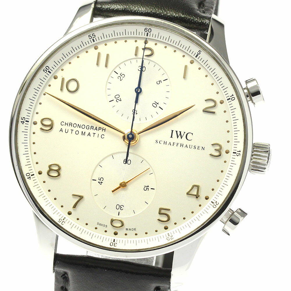 IWC IWC SCHAFFHAUSEN IW371445 ポルトギーゼ クロノグラフ 自動巻き メンズ _805011【中古】