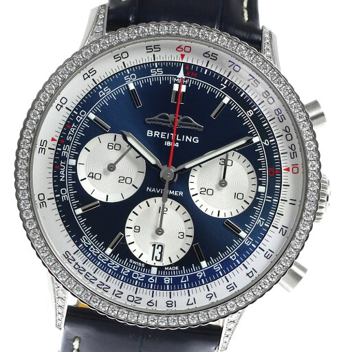 ブライトリング BREITLING AB0139 ナビタイマー B01 クロノグラフ 自動巻き メンズ 極美品 内箱・保証書付き_810226【中古】 ブライトリング BREITLING AB0139 ナビタイマー B01 クロノグラフ 自動巻き メンズ 極美品 内箱・保証書付き_810226【中古】