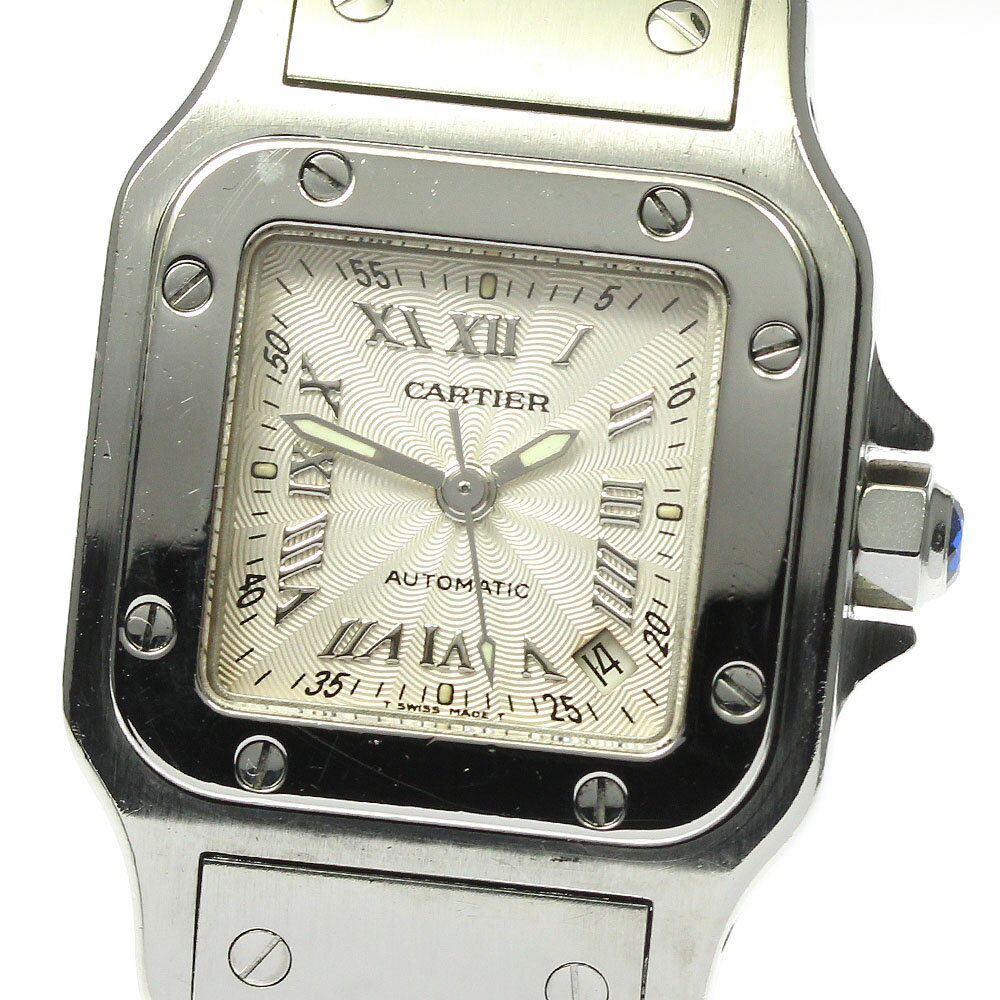 カルティエ CARTIER W20044D6 サントスガルベ SM 20周年記念モデル 自動巻き レディース _805883【中古】