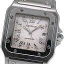 カルティエ CARTIER W20040D6 サントスガルベ LM デイト 自動巻き メンズ _806109【中古】