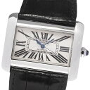 訳あり カルティエ CARTIER W6300755 タンクディバンLM 自動巻き メンズ 保証書付き_805832【中古】