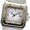 カルティエ CARTIER W20023C4 サントスガルベLM クォーツ メンズ _806015【中古】