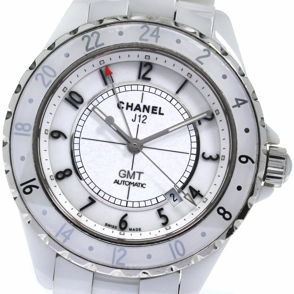 シャネル CHANEL H2126 J12 GMT 白セラミック 限定2000本 自動巻き メンズ _806097【中古】